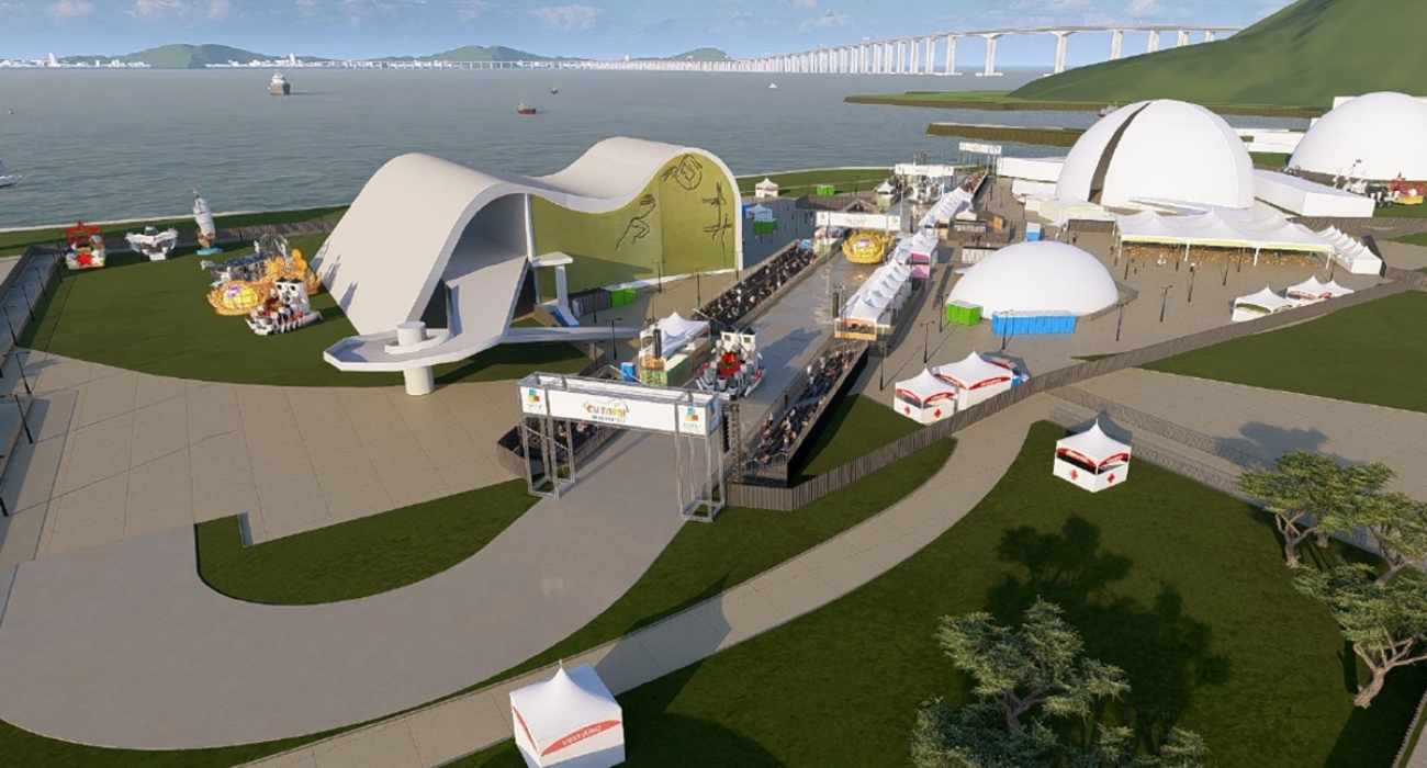 Nova Passarela do Samba do Carnaval 2026 em Niterói no Caminho Niemeyer