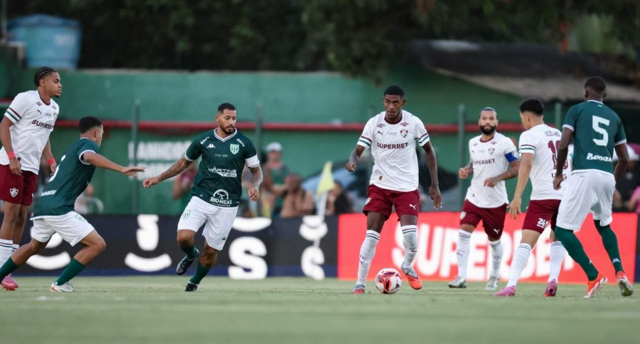 Fluminense em campo contra o Boavista pelo Campeonato Carioca 2026