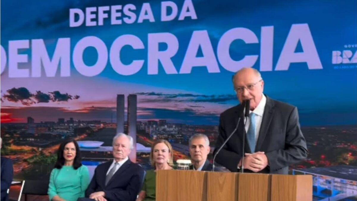 Vice-presidente Geraldo Alckmin  defende punição rigorosa a mentores dos atos golpistas | Reprodução/Vídeo