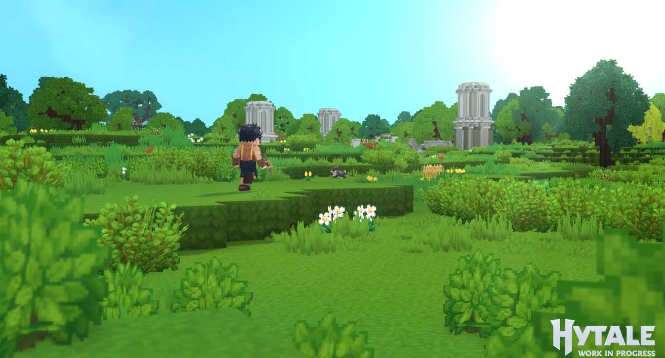 Hytale em Acesso Antecipado rodando no PC com mundo sandbox