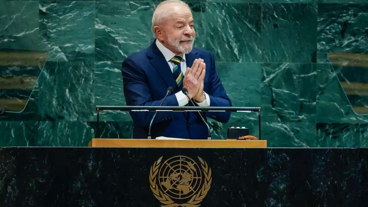 Presidente Luiz Inácio Lula da Silva na ocasião em que discursou na Organização das Nações Unidas. Agora, ele Lula condena ataque dos EUA à Venezuela e cobra reação da comunidade internacional 