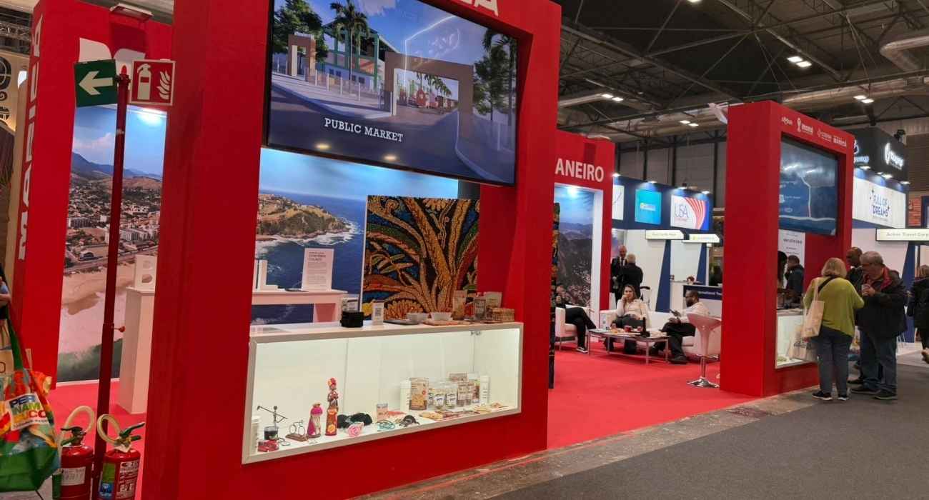 Estande de Maricá na FITUR 2026 em Madri destaca projetos turísticos internacionais