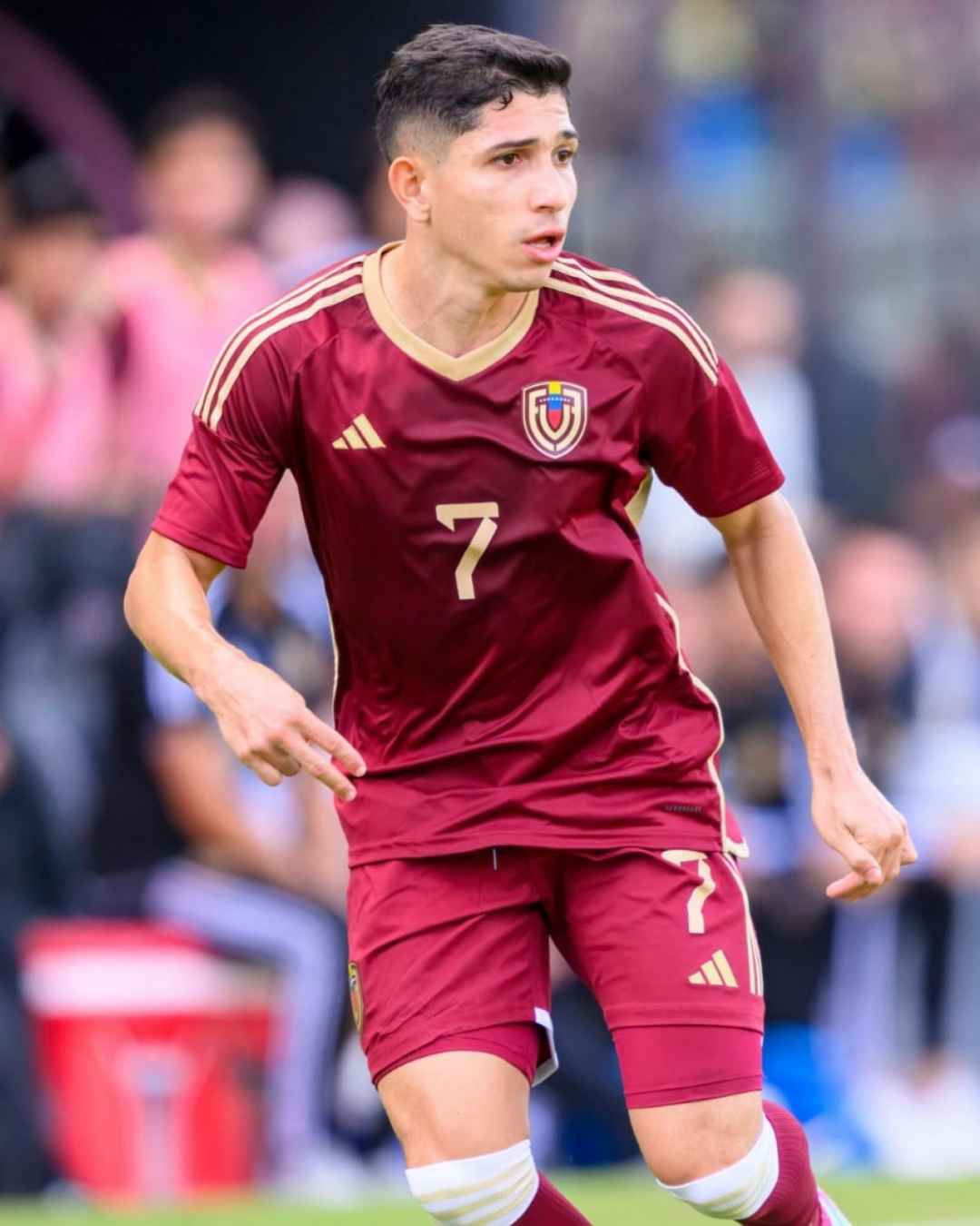 Jefferson Savarino durante partida pela seleção da Venezuela