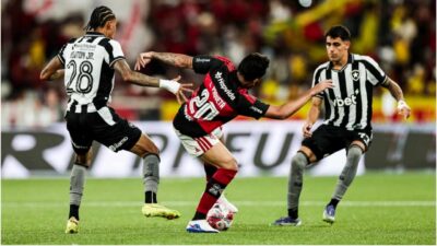 O Flamengo levou a melhor no jogo contra o Botafogo e conquistou a vitória por 2 a 1 no clássico que valia vaga na semifinal do Carioca no Nilton Santos neste domingo (15).