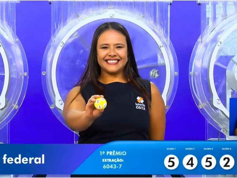 Extração regular, realizada agora, apontou o resultado dos prêmios do concurso 6042 da Loteria Federal de sábado, 21/02: 1º, 2º, 3º, 4º e 5º.