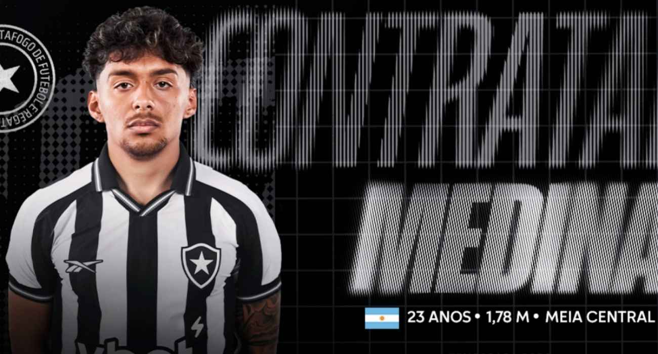 Cristian Medina é anunciado como reforço do Botafogo para 2026
