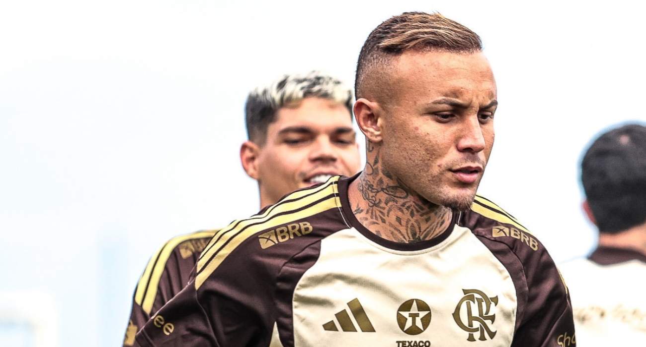 Everton Cebolinha em ação pelo Flamengo na temporada 2026 Everton Cebolinha em ação pelo Flamengo na temporada 2026