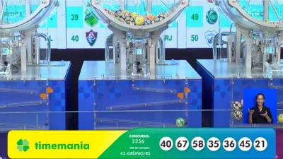 Resultado da Timemania agora: números sorteados no concurso 2356,  bem como premiação, dezenas, Time do Coração e apostas ganhadoras deste sábado, 14/02, com rateio da premiação oficial - tudo ao vivo | Enzo Carvalho/Folha do Leste