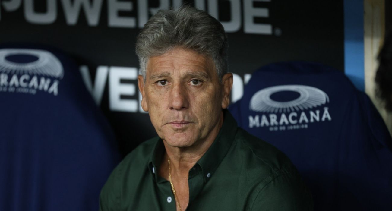 Renato Gaúcho em entrevista coletiva durante passagem pelo futebol carioca