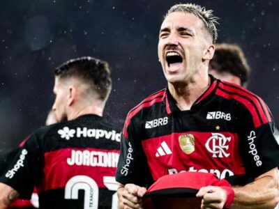 Léo Ortiz fez um dos gols em jogo onde o Flamengo venceu fácil o Remo por 3 a 0. Foto:Gilvan de Souza/C.R.Flamengo.