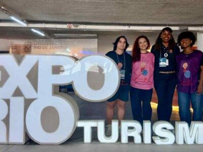 Monitores da NelTur marcam presença no ExpoTurismo 2026. Foto: Divulgação.
