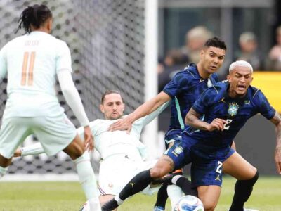 Seleção Brasileira inicia preparação com derrota para a França por 2 a 1. Foto: Rafael Ribeiro/CBF).