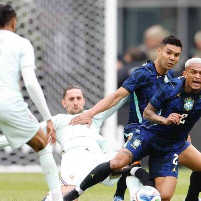 Seleção Brasileira inicia preparação com derrota para a França por 2 a 1. Foto: Rafael Ribeiro/CBF).