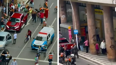 Irresponsabilidade social e desinformação: mídias sociais Desinformação: mídias digitais "inventam" assalto fake ao Banco do Brasil na Amaral Peixoto em Niterói | Reprodução