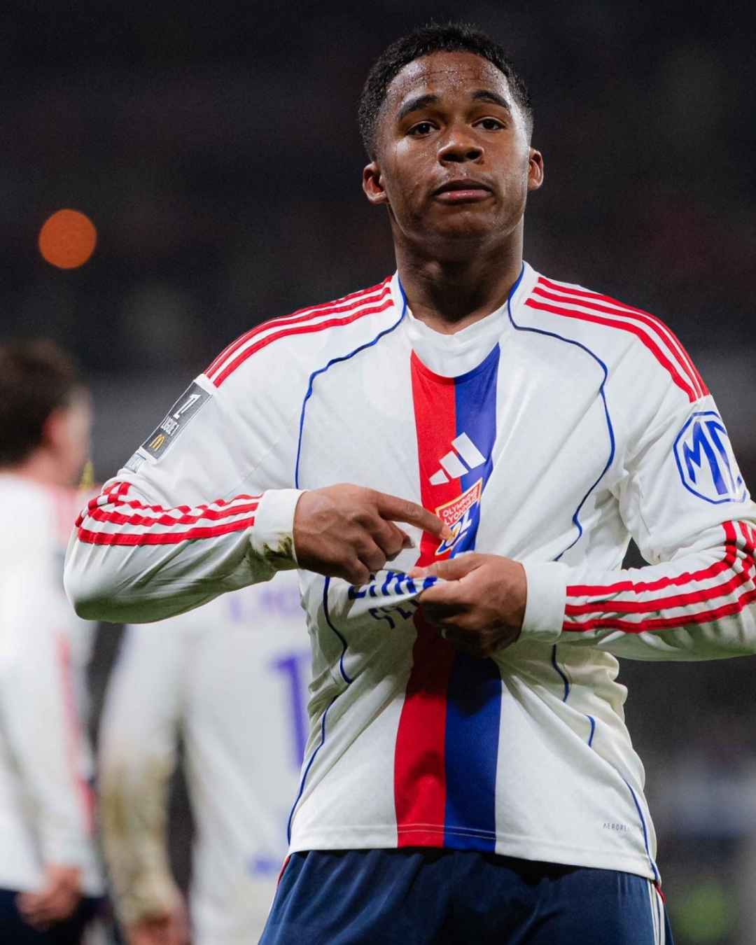 Endrick em partida do Lyon pelo Campeonato Francês