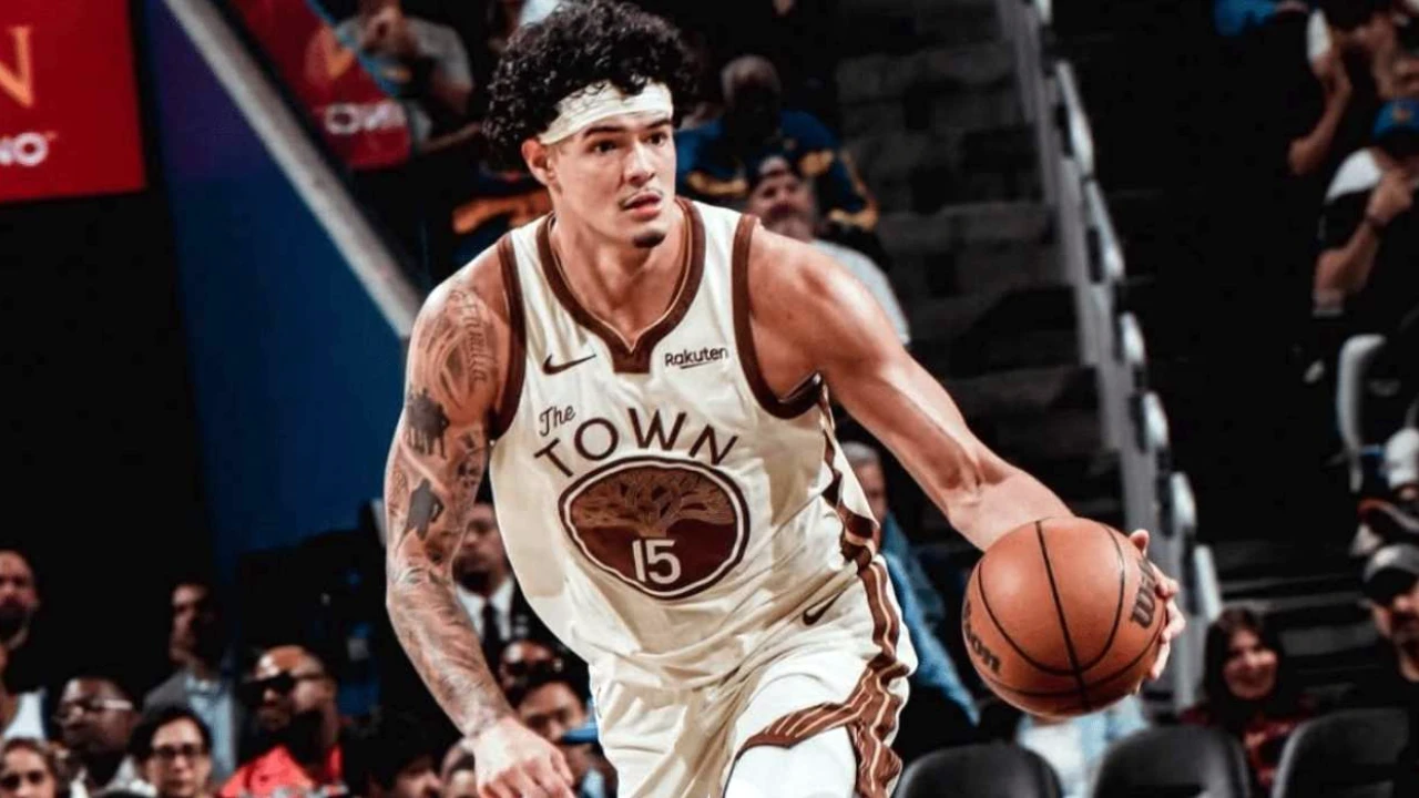 Gui Santos em jogo pelo Warriors com destaque ofensivo na NBA