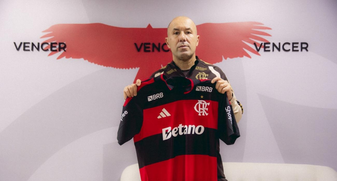 Leonardo Jardim no primeiro treino como técnico do Flamengo no Ninho do Urubu