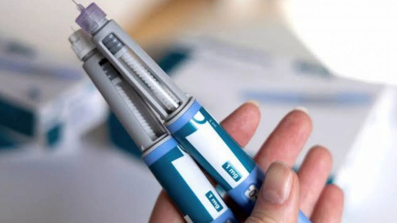 Caneta de semaglutida usada em tratamento