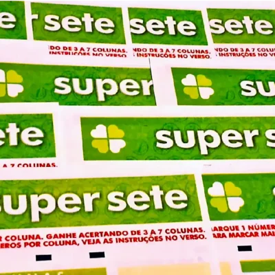 Concurso 829 da Super Sete, com resultado completo dos sete números sorteados nesta segunda-feira, 30/03. 