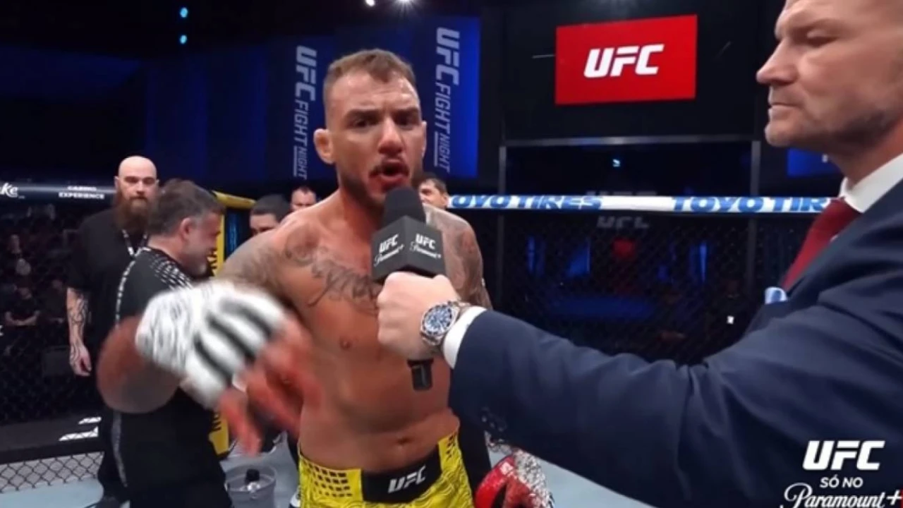 Renato Moicano após vitória no UFC Vegas 115