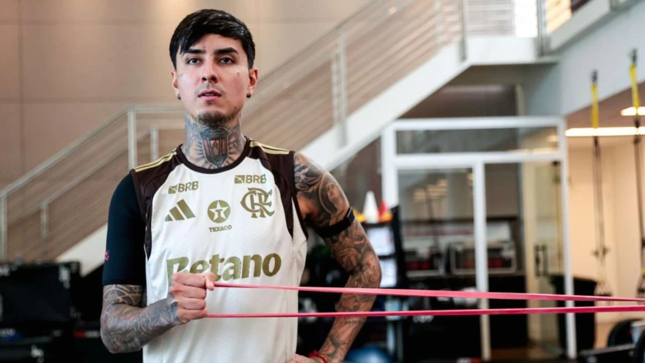 Pulgar treina para voltar ao Flamengo