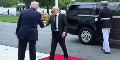 Donald Trump recebe Lula na Casa Branca com tapete vermelho estendido  | Reprodução 