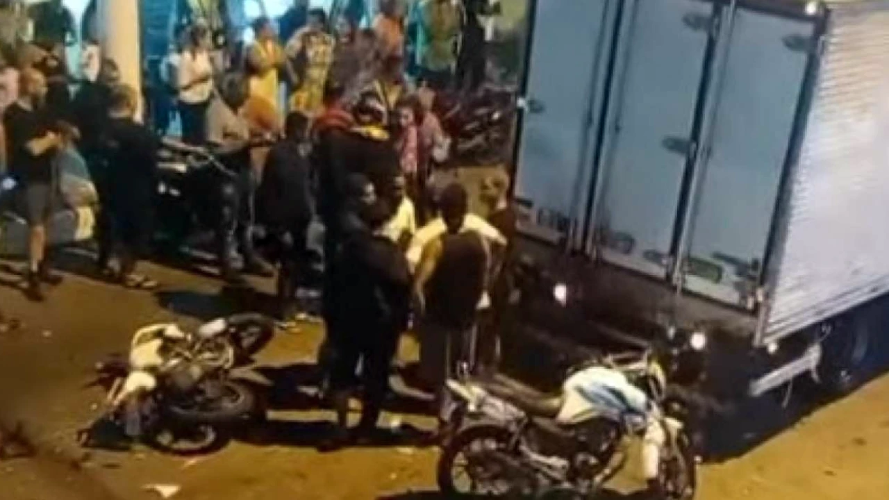 acidente no Caramujo em Niterói com motocicleta