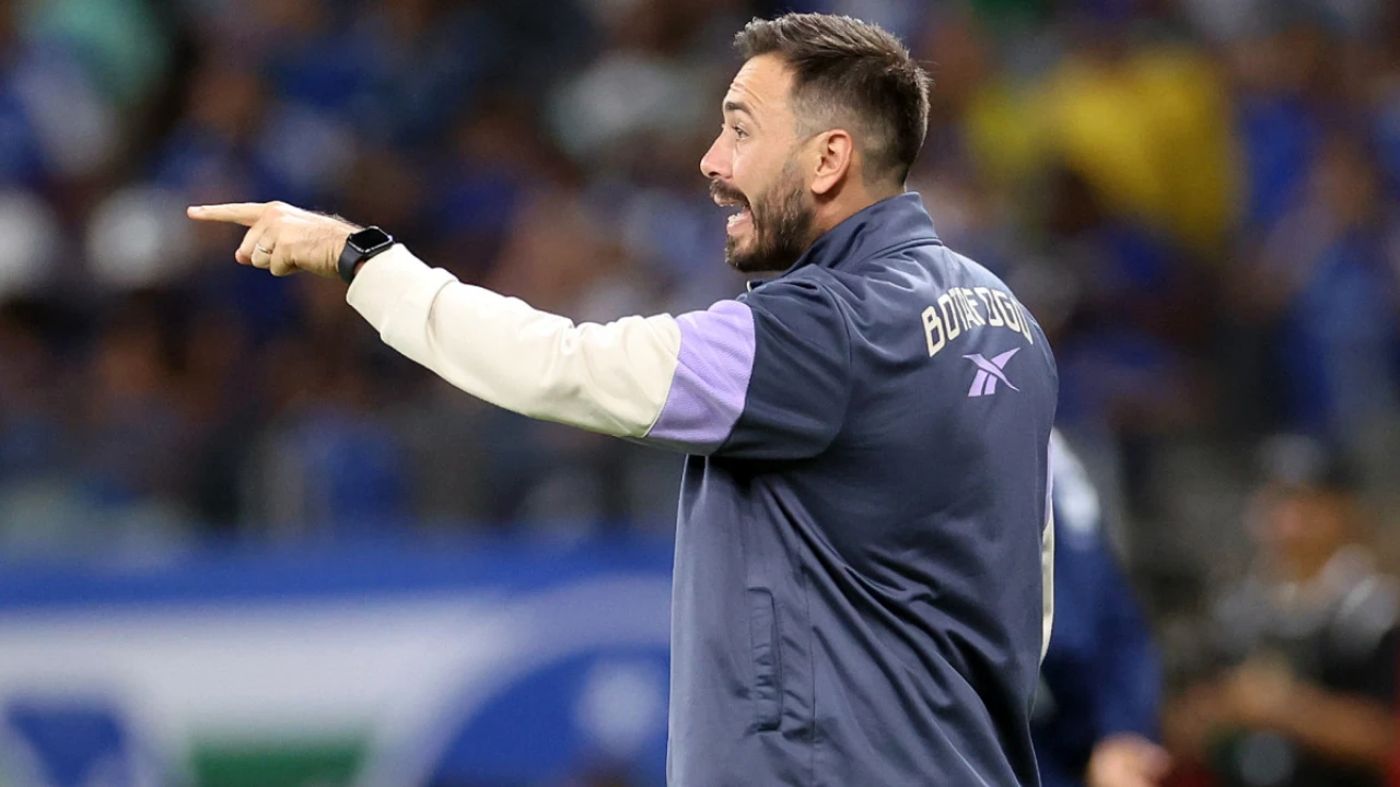 Davide Ancelotti durante partida do Botafogo antes de acerto com o Lille