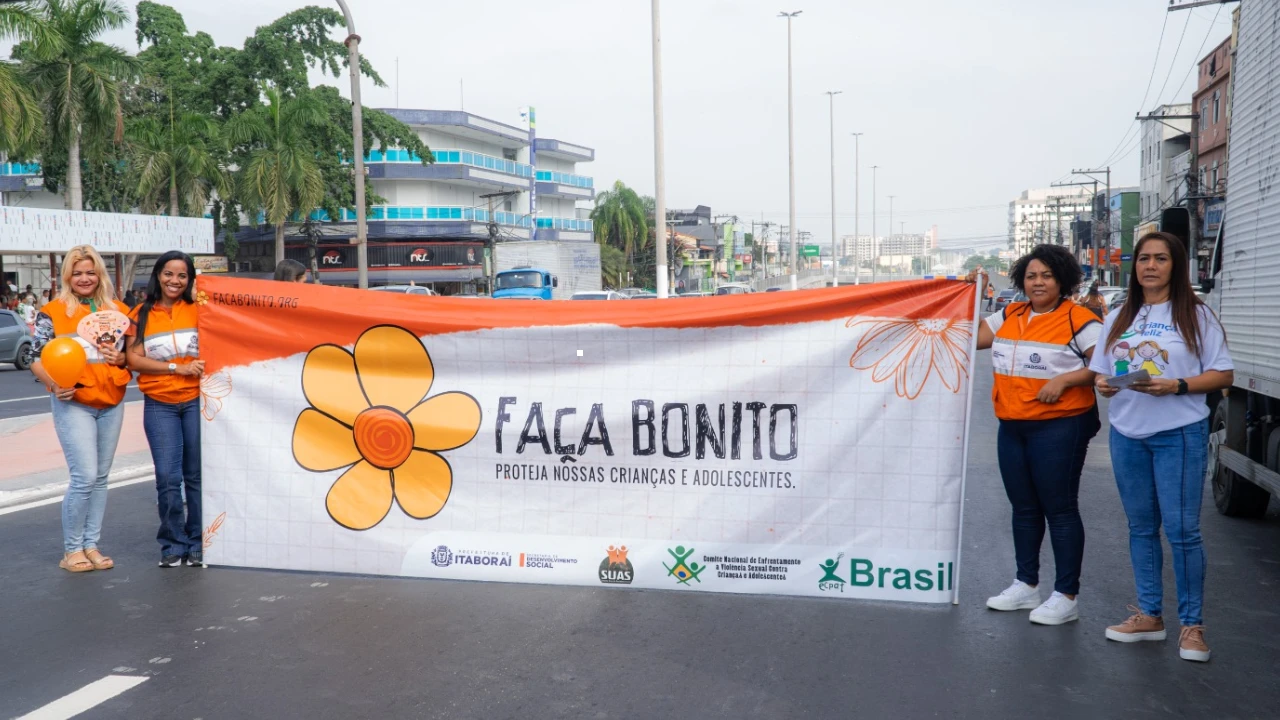 Maio Laranja em Itaboraí mobiliza moradores contra abuso e exploração sexual de crianças e adolescentes Maio Laranja em Itaboraí mobiliza moradores contra abuso e exploração sexual de crianças e adolescentes