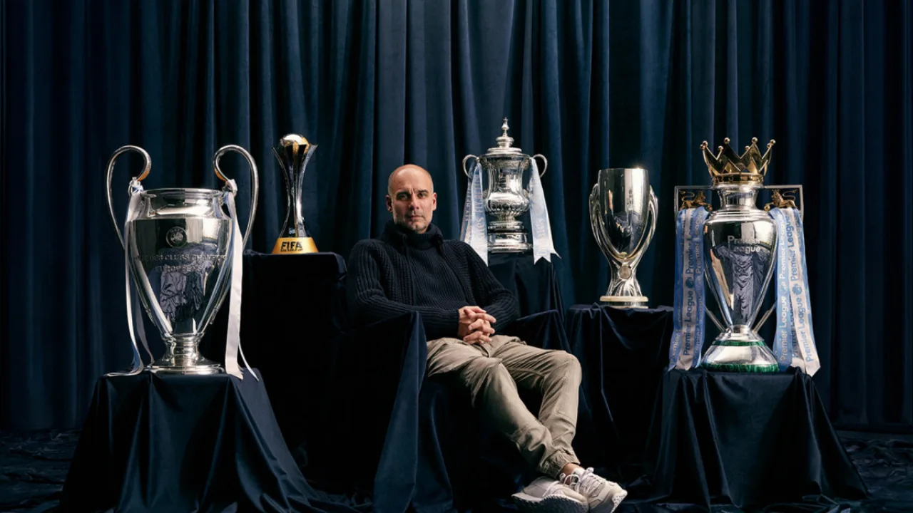 Pep Guardiola no Manchester City terá estátua e arquibancada com seu nome no Etihad Stadium Pep Guardiola no Manchester City terá estátua e arquibancada com seu nome no Etihad Stadium