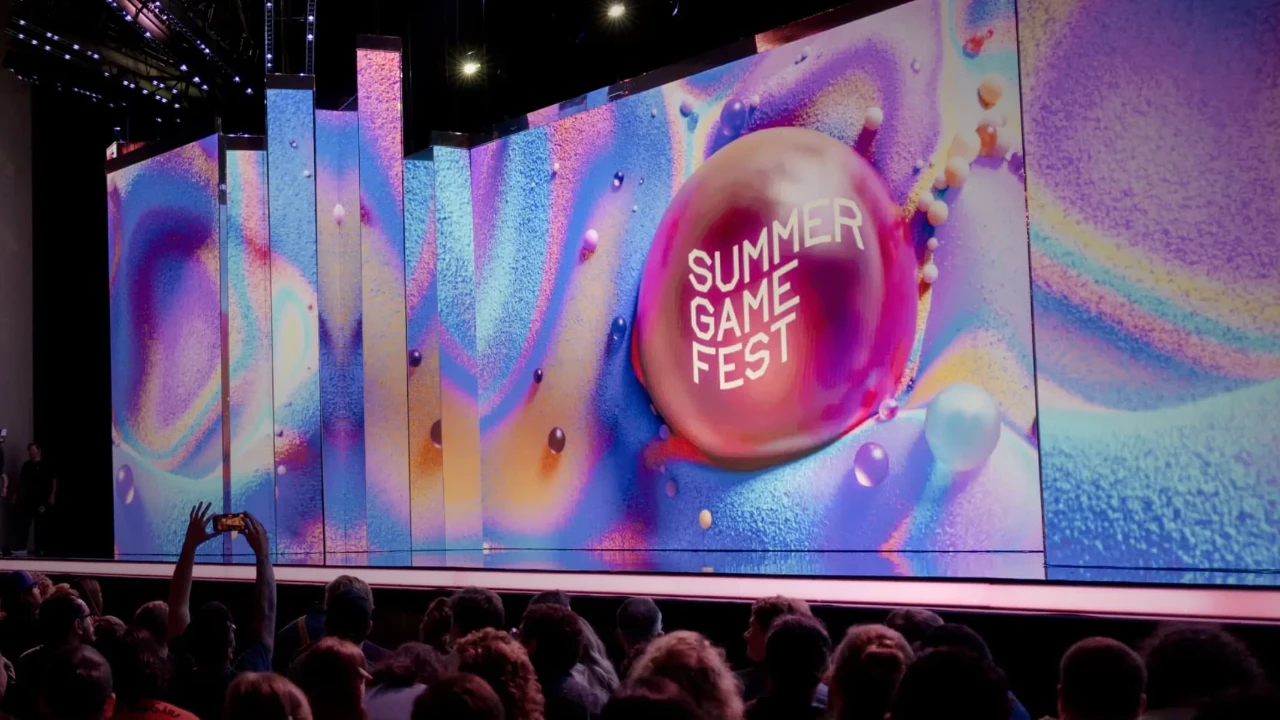 Logo da Summer Game Fest 2026 em tela de transmissão gamer