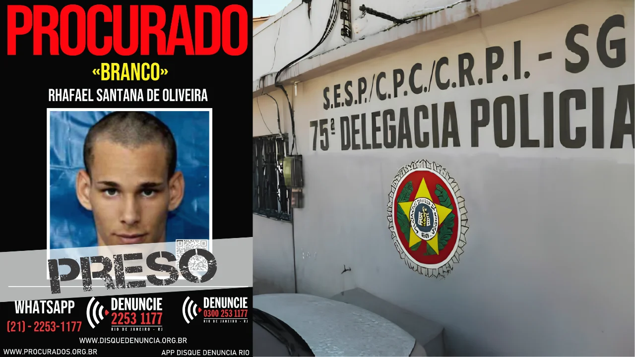 Ação de agentes do serviço reservado do 7º Batalhão de Polícia Militar do Rio de Janeiro, em São Gonçalo prende o traficante Branco, grande fornecedor de drogas da comunidade Cebolô, no bairro Arsenal.