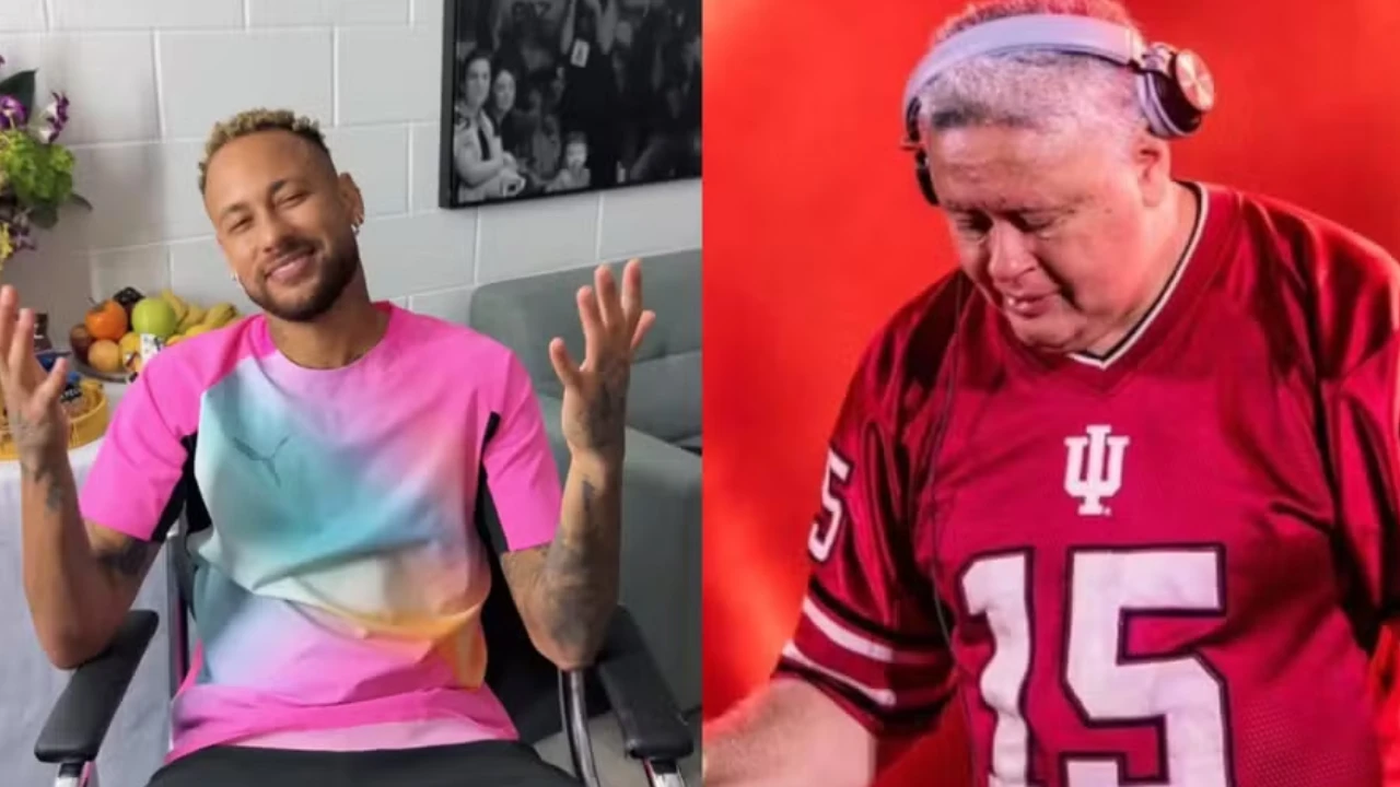 Neymar e DJ Marlboro em montagem sobre a negociação de imóveis em Mangaratiba