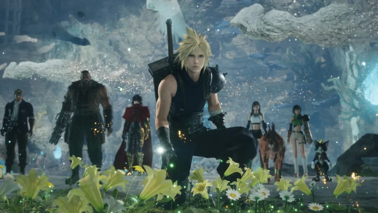 Final Fantasy 7 Revelation mostra Cloud e aliados diante da batalha final contra Sephiroth