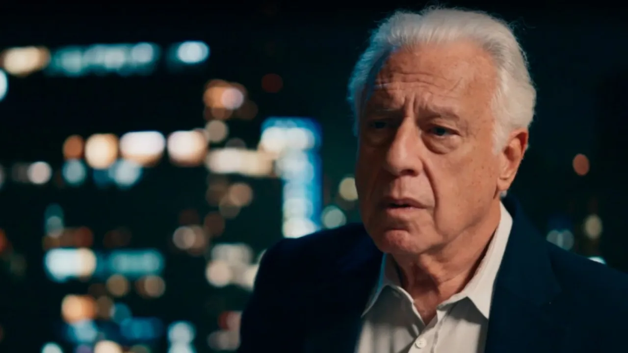 Arthur Brandão, vivido por Antonio Fagundes, momentos antes da queda em Quem Ama Cuida Arthur Brandão, vivido por Antonio Fagundes, momentos antes da queda em Quem Ama Cuida