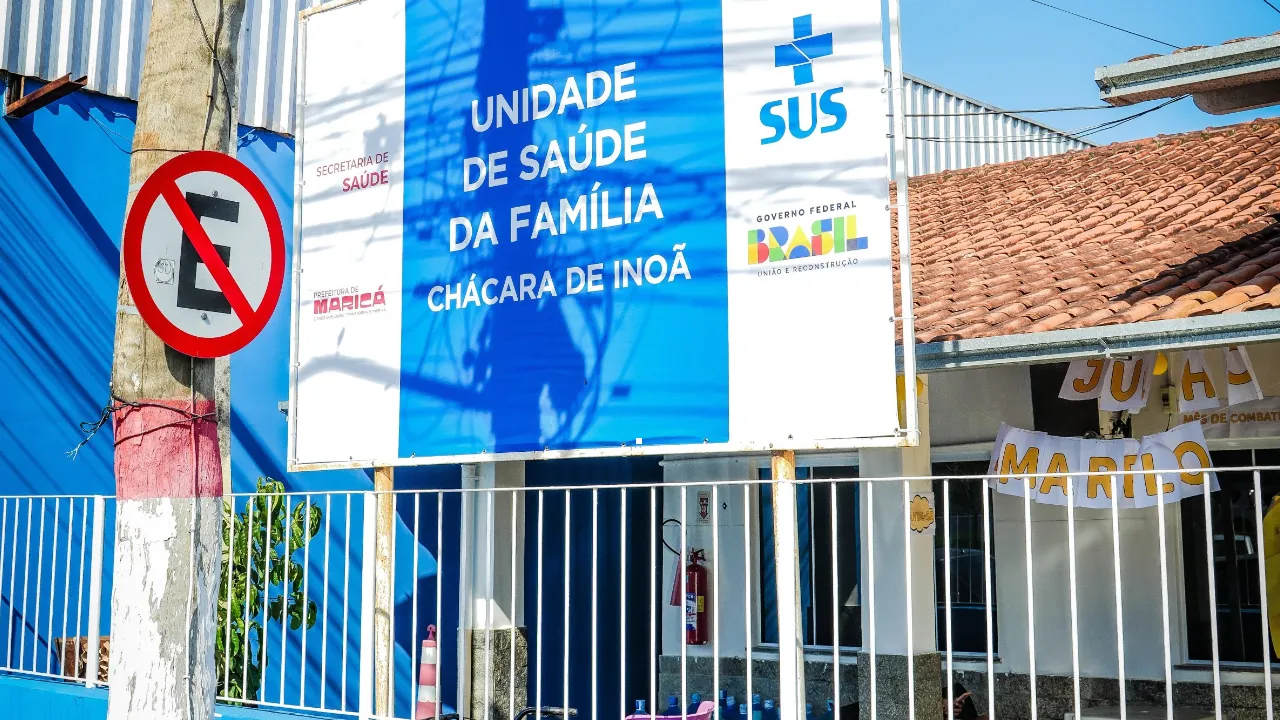 Unidade de Saúde da Família de Maricá durante atendimento à população