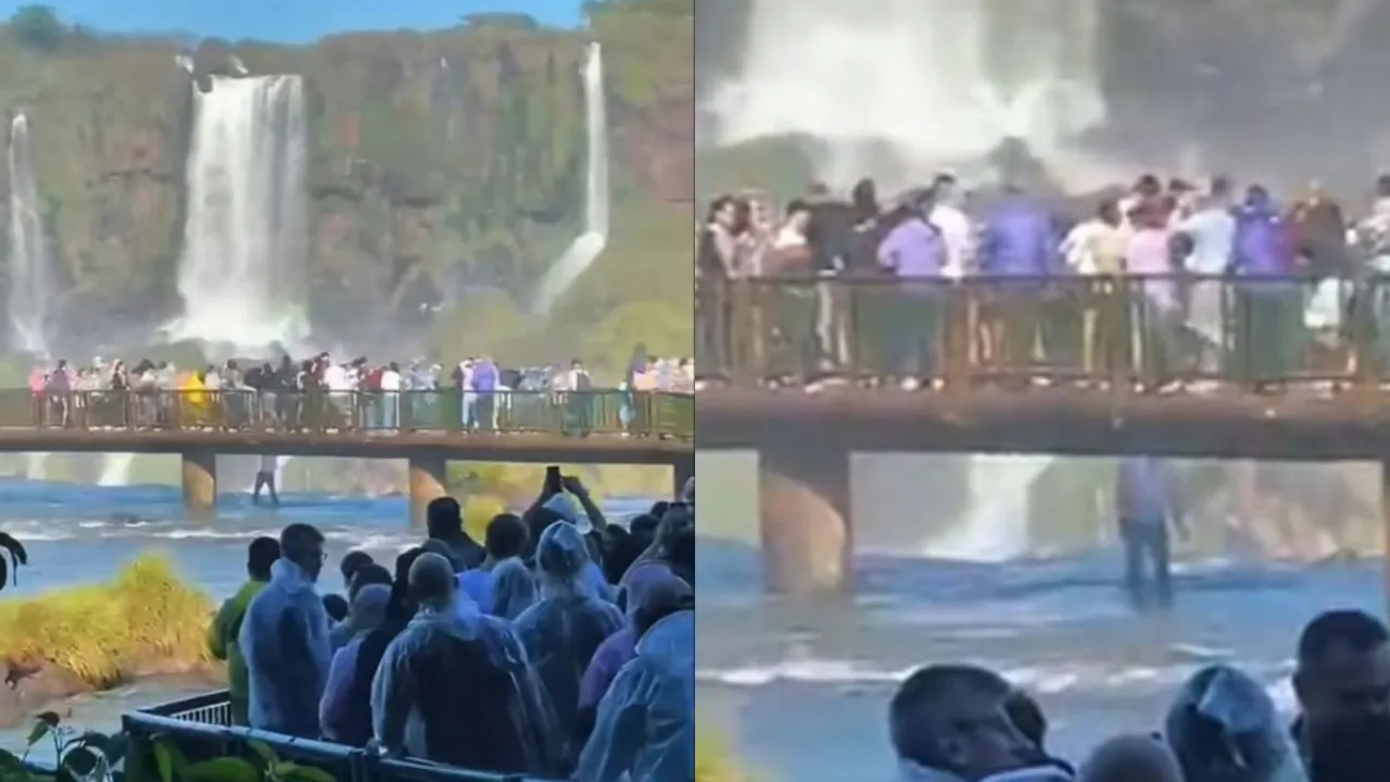 Turista ultrapassa grade de proteção nas Cataratas do Iguaçu para recuperar celular caído no rio