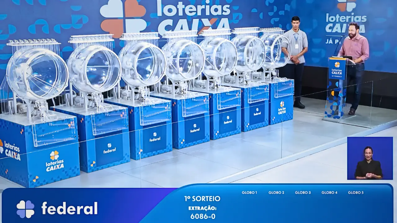 Resultado da Loteria Federal 6086: sorteio de domingo, 26/07