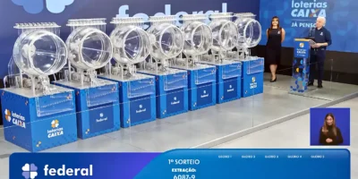 Imagem mostra Espaço da Sorte, local onde ocorreu o sorteio do Resultado completo do concurso 6087 da Loteria Federal, referente à Extração de quarta-feira, 29/07, com todas as dezenas de milhar do 1º, 2º, 3º, 4º, 5º prêmios