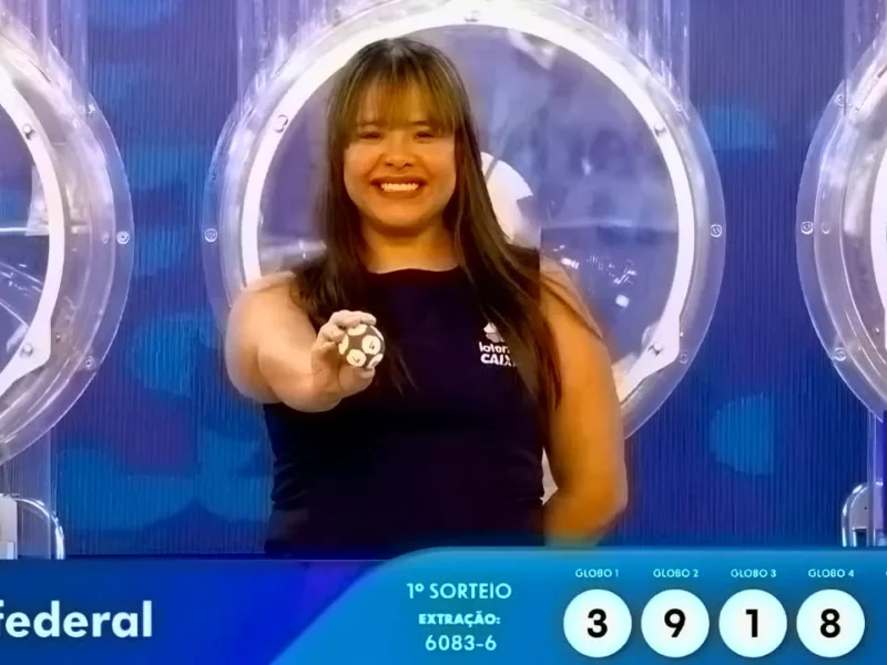 Garota da sorte com a última bola sorteada: resultado completo e prêmios do concurso 6083 da Loteria Federal, referente à Extração de quarta-feira, 15/07, com todas as dezenas de milhar do 1º, 2º, 3º, 4º, 5º prêmio