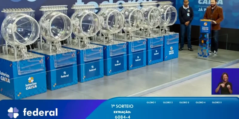Resultado completo do sorteio e prêmios do concurso 6084 da Loteria Federal, referente à Extração de domingo, 19/07, com todas as dezenas de milhar do 1º, 2º, 3º, 4º, 5º prêmio
