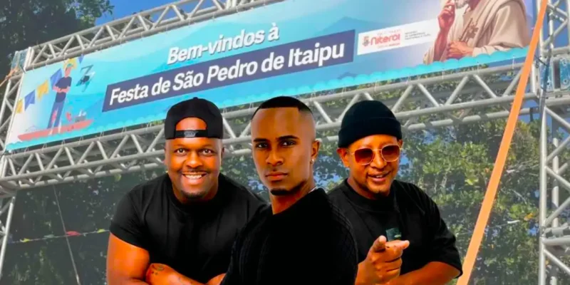 O grupo Aquele Pagode Gostosin é uma das atrações deste sábado (4) na  tradicional Festa de São Pedro de Itaipu, na Região Oceânica de Niterói.