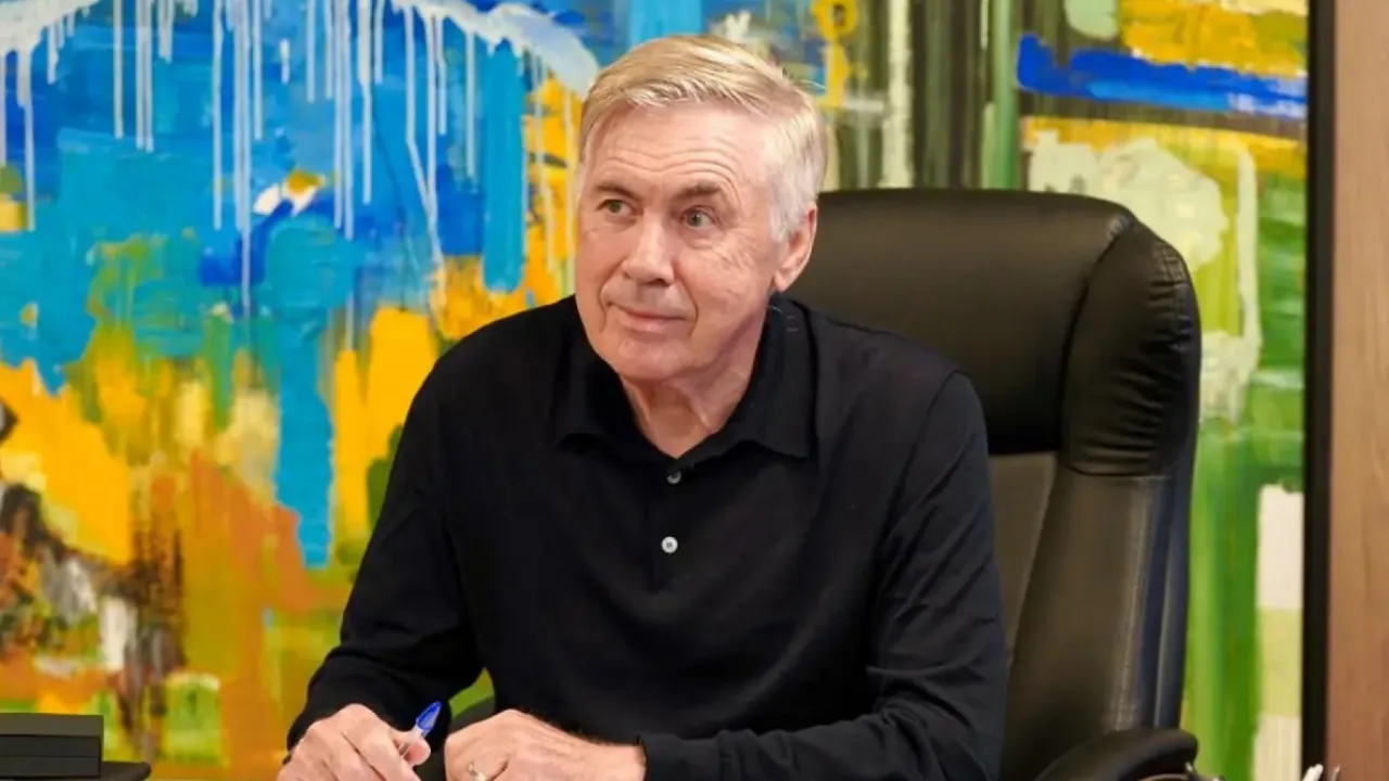 Carlo Ancelotti participa de reunião com o Departamento de Seleções da CBF no Rio de Janeiro