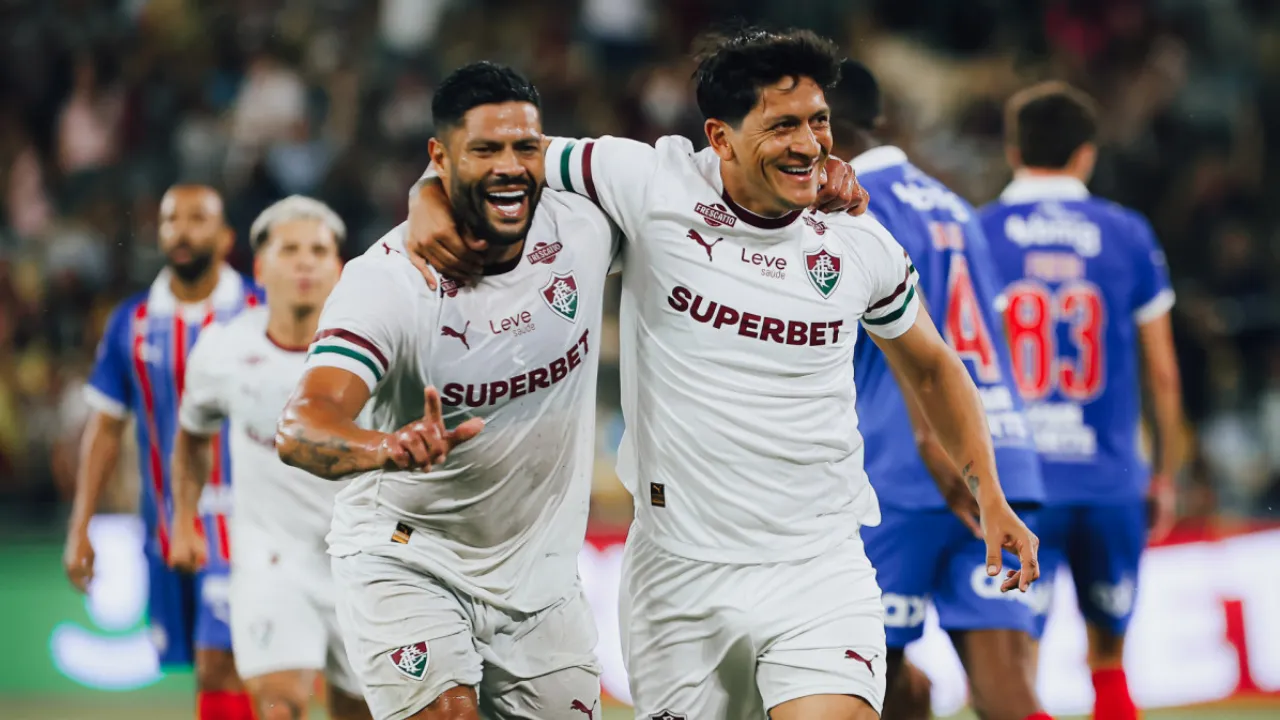 Hulk comemora primeiro gol pelo Fluminense em amistoso contra o Bahia no Maracanã Hulk comemora primeiro gol pelo Fluminense em amistoso contra o Bahia no Maracanã