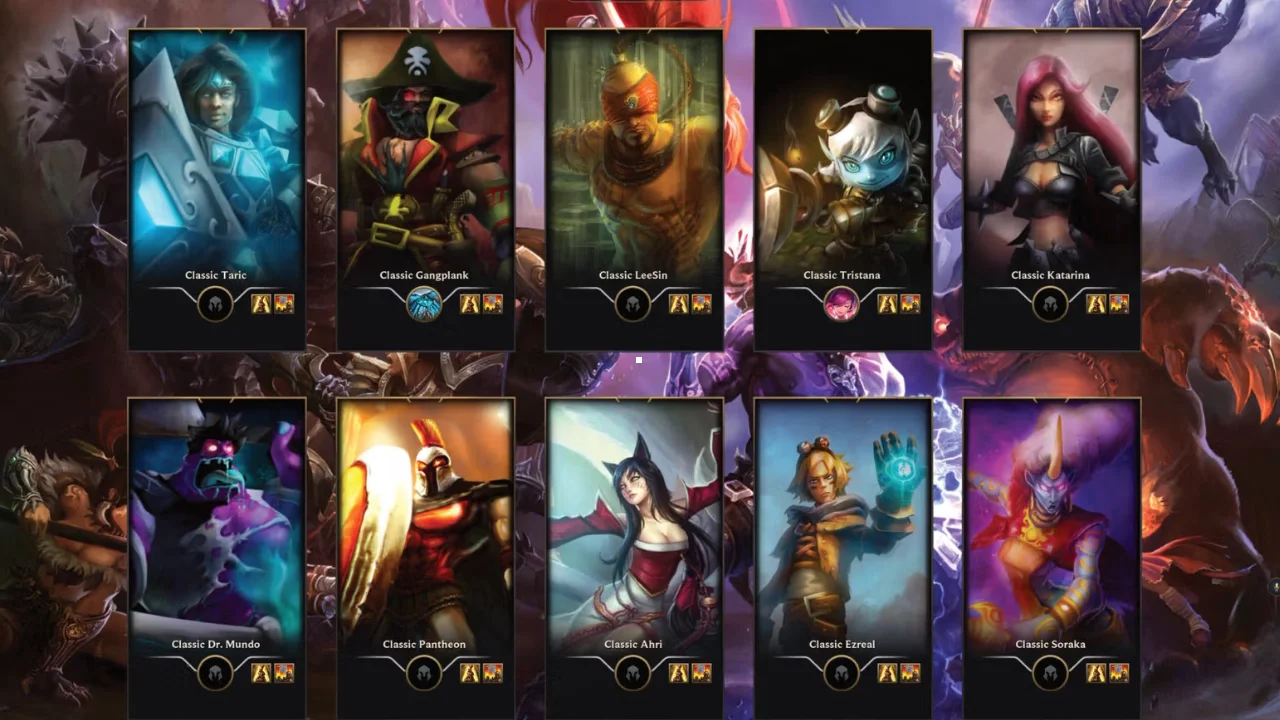 Tela de loading do League Classic Tela de loading do League Classic