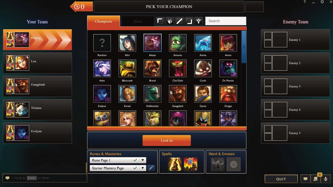 Seleção de campeões com ajustes para melhor conforto no League of Legends Classic Seleção de campeões com ajustes para melhor conforto no League of Legends Classic