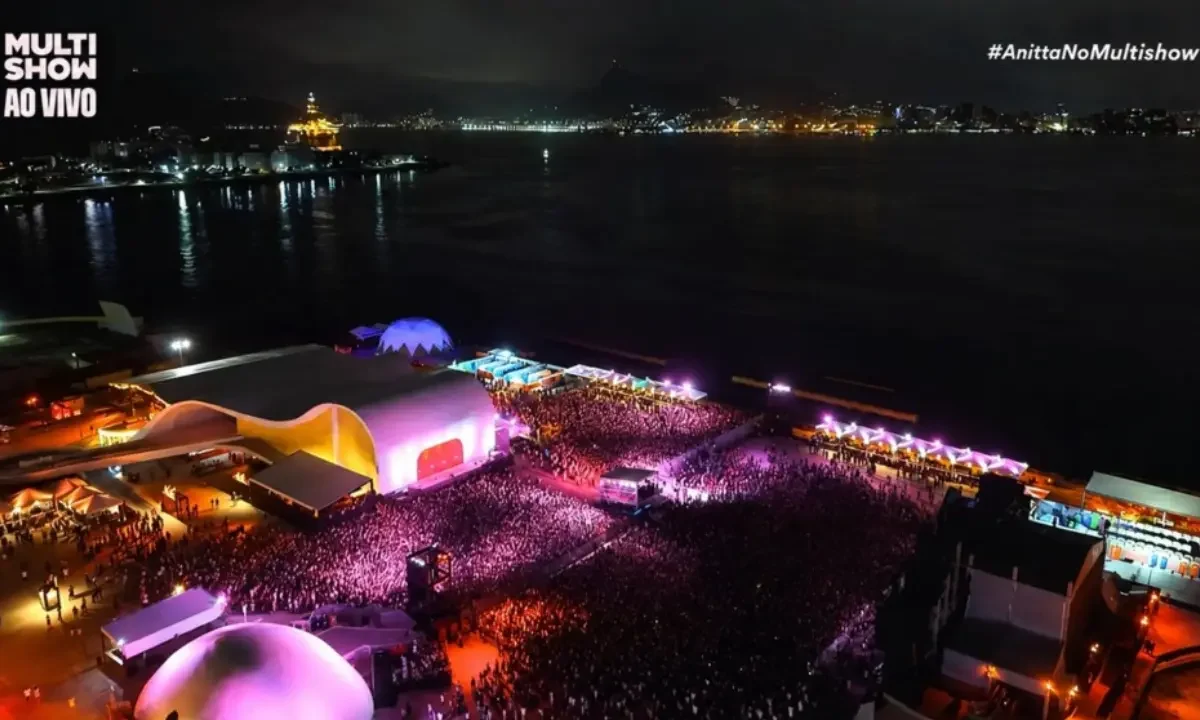Imagem de apoio para reportagem sobre o show de Anitta em Niterói, única parada fluminense da Equilibrivm Tour, com ingressos esgotados e transmissão nacional pelo Multishow, Globoplay e TV Globo