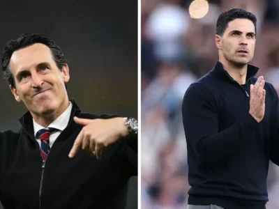 Treinadores de Aston Villa e Arsenal antes do confronto pela Premier League