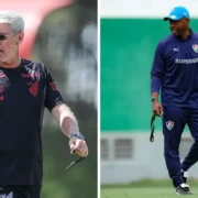 Treinadores de Athletico-PR e Fluminense antes do confronto pelo Campeonato Brasileiro