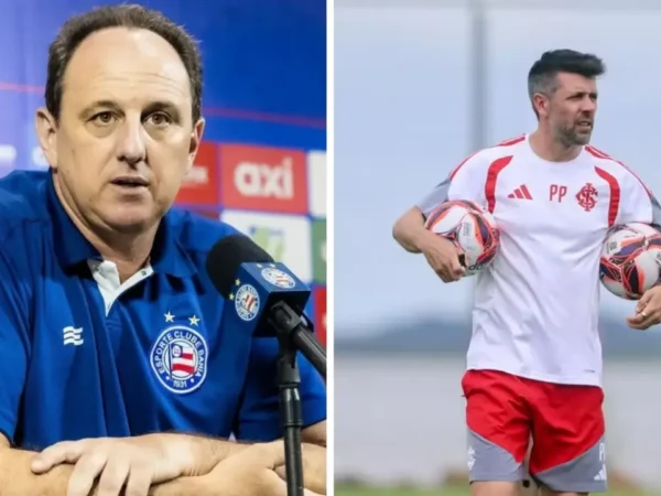 Treinadores de Bahia e Internacional antes do confronto pelo Campeonato Brasileiro